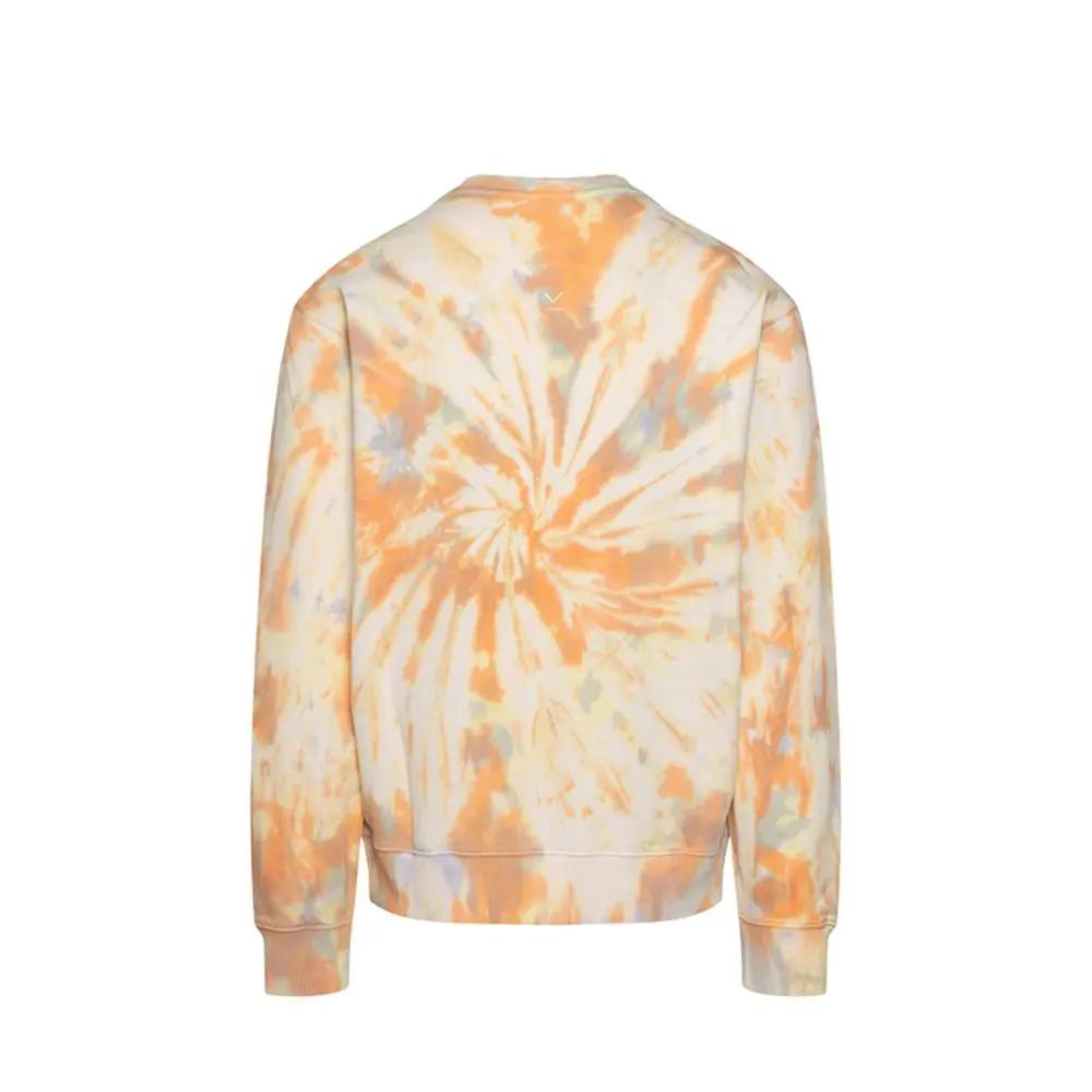 Men’s Orange Cotton Sweatshirt – Kenzo Logo Crew Neck