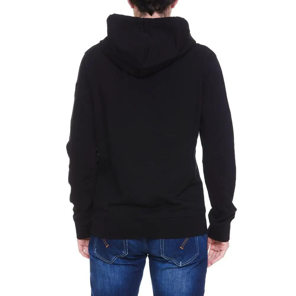 Sweat à capuche noir coton homme – Lanvin imprimé frontal