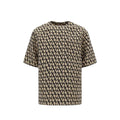 T-shirt marron soie homme – Valentino luxe minimaliste