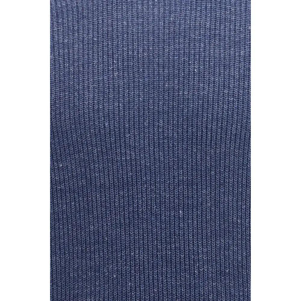 Brunello Cucinelli T-shirt en lin bleu