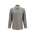 Chemise habillée bicolore en lin Brunello Cucinelli