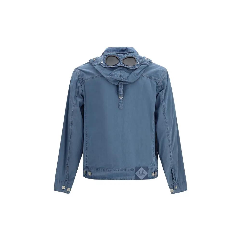Veste longue C.P. Company en coton bleu