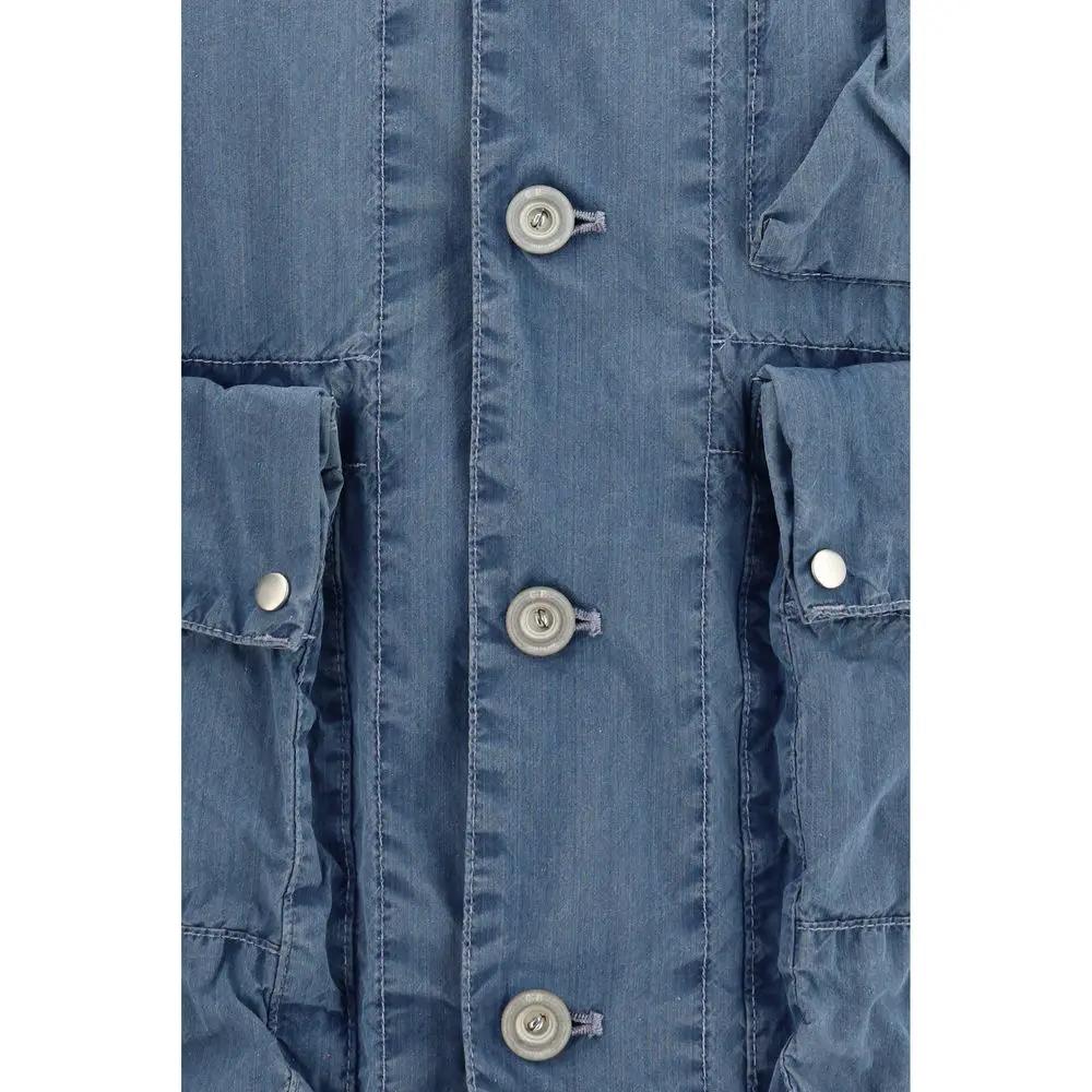 Veste longue C.P. Company en coton bleu