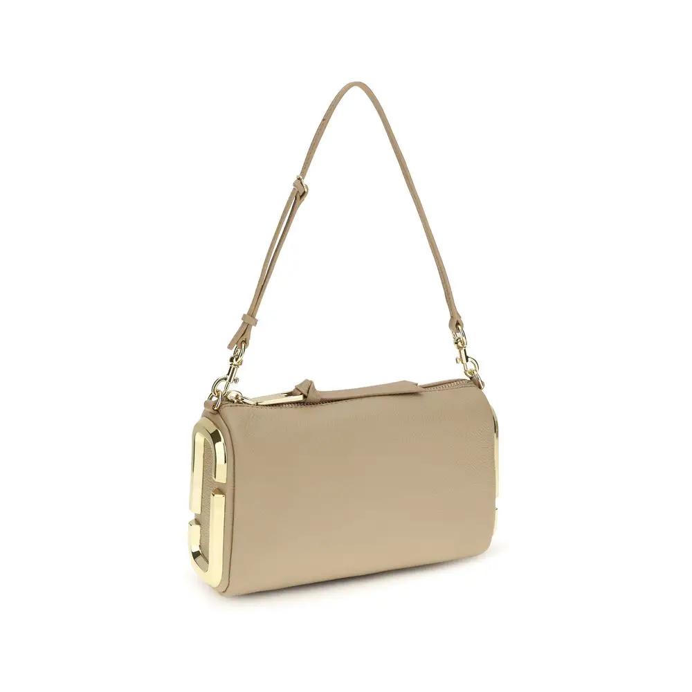 Sac bandoulière Bos Taurus en cuir de veau beige Marc Jacobs