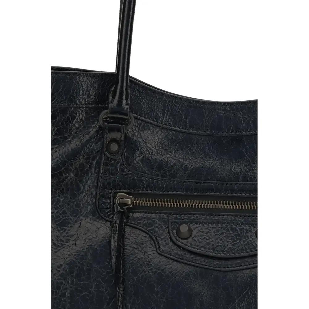 Balenciaga Black Lamb Ovis Aries Aries Shoulder Bag