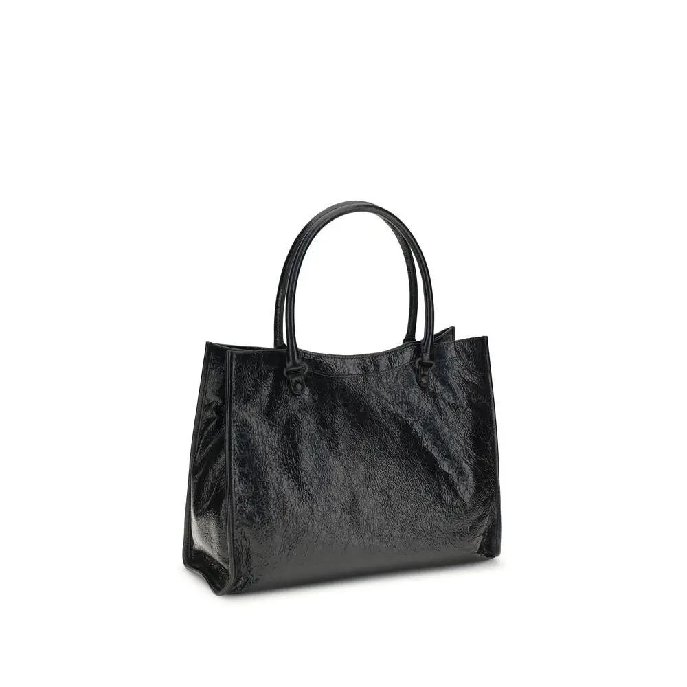 Balenciaga Black Lamb Ovis Aries Aries Shoulder Bag