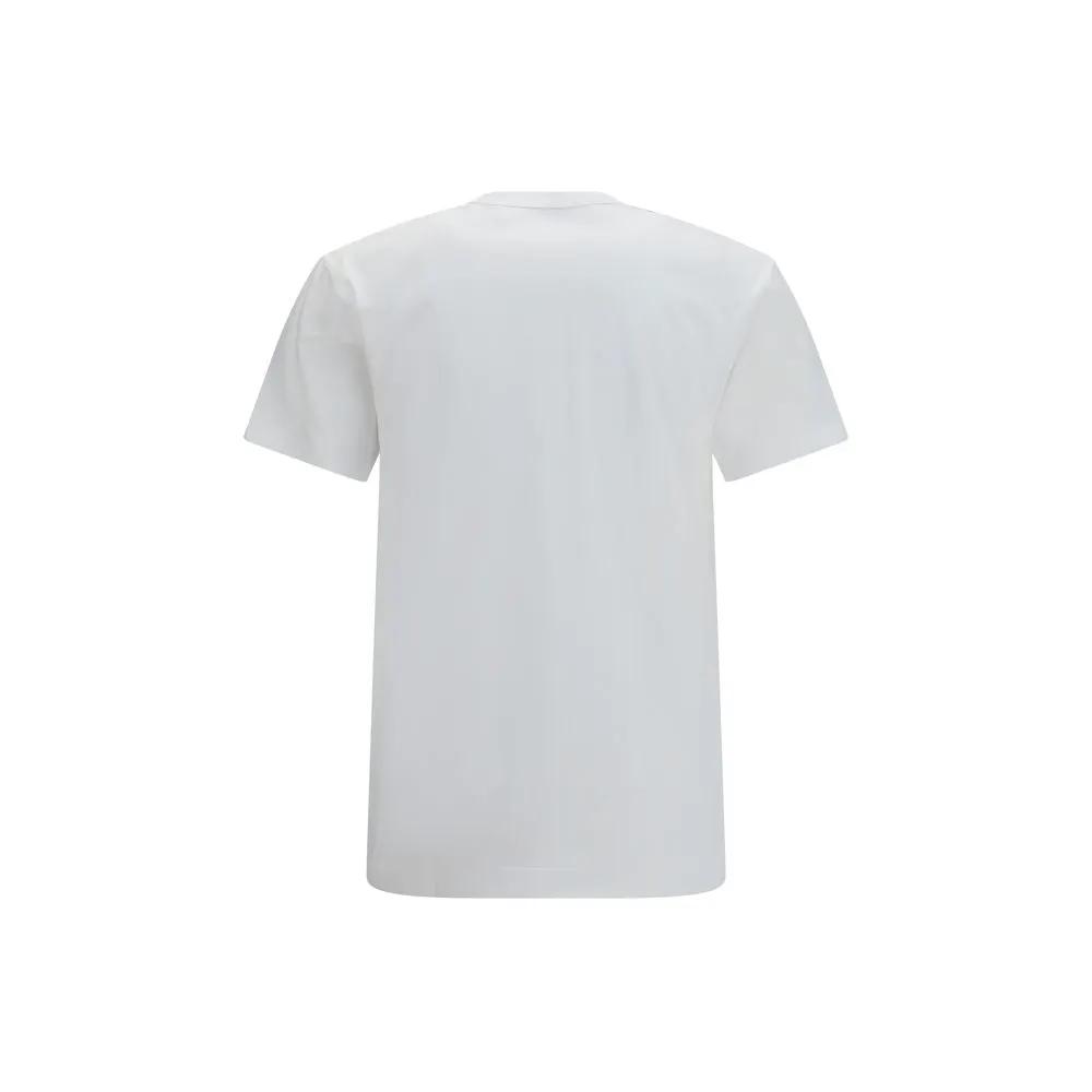 Comme Des Garçons Play White Cotton T-Shirt