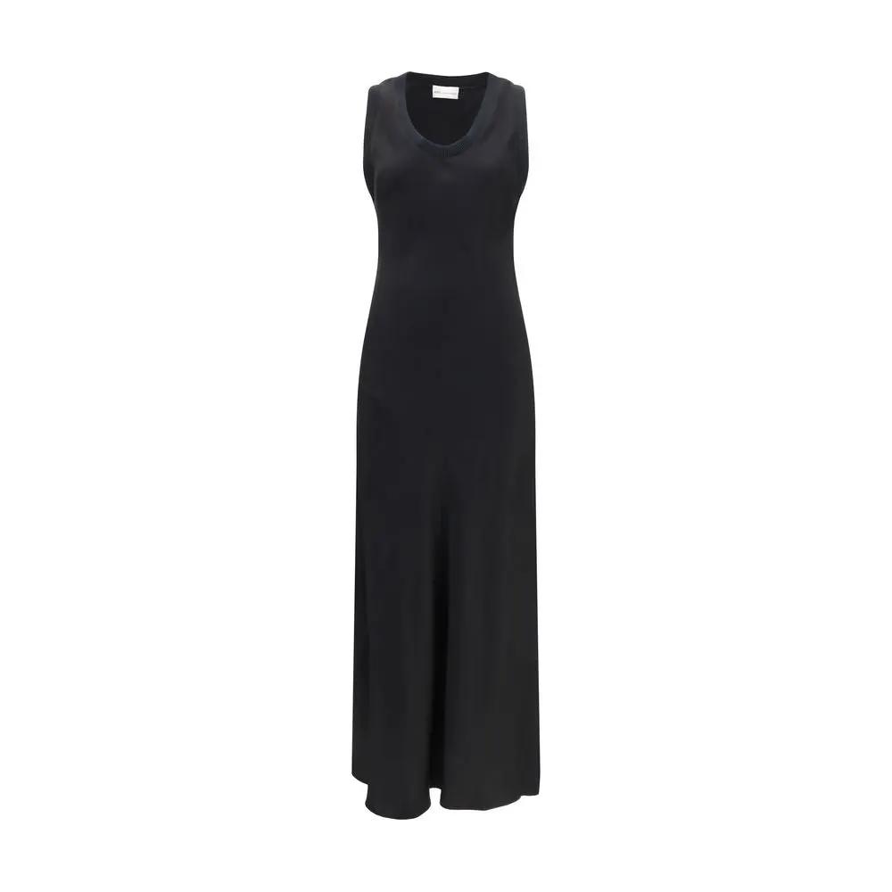 Robe décontractée en viscose noire Ami Paris
