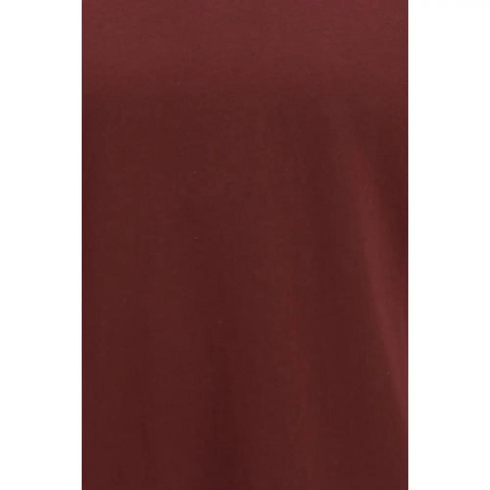 Comme Des Garçons Bordeaux Cotton T-Shirt