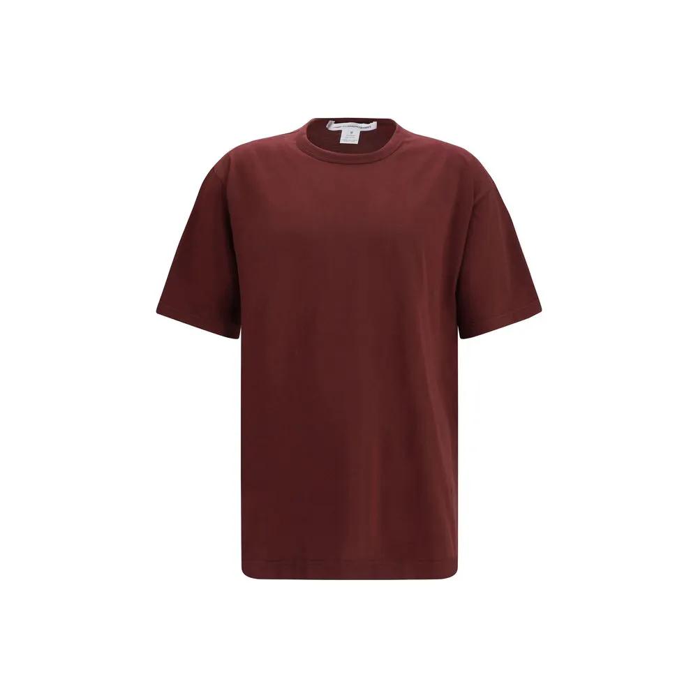 T-shirt en coton bordeaux Comme Des Garçons