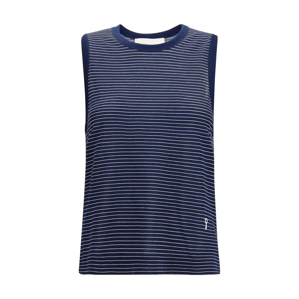 Débardeurs en coton bleu Ami Paris