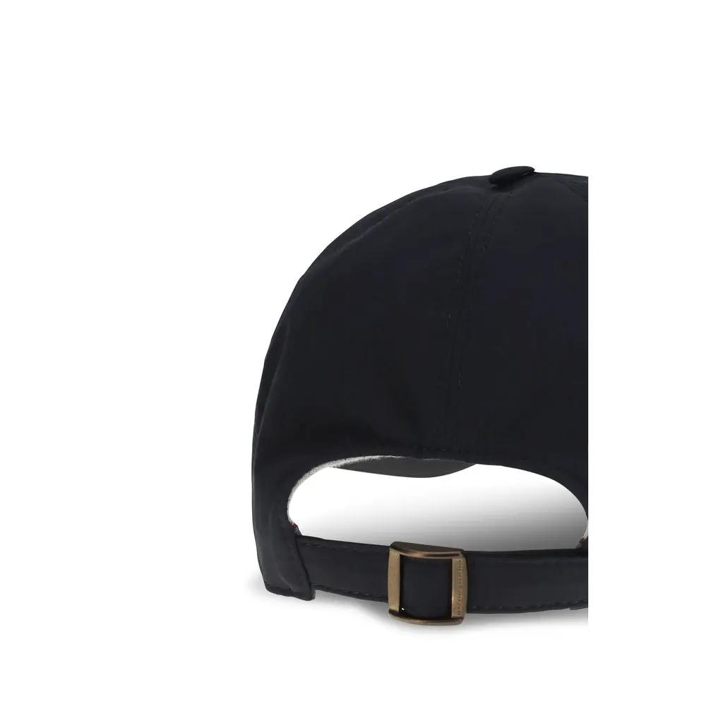 Brunello Cucinelli Blue Cotton Cap (Baseball Hat)