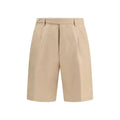 Brunello Cucinelli Bermuda en coton beige