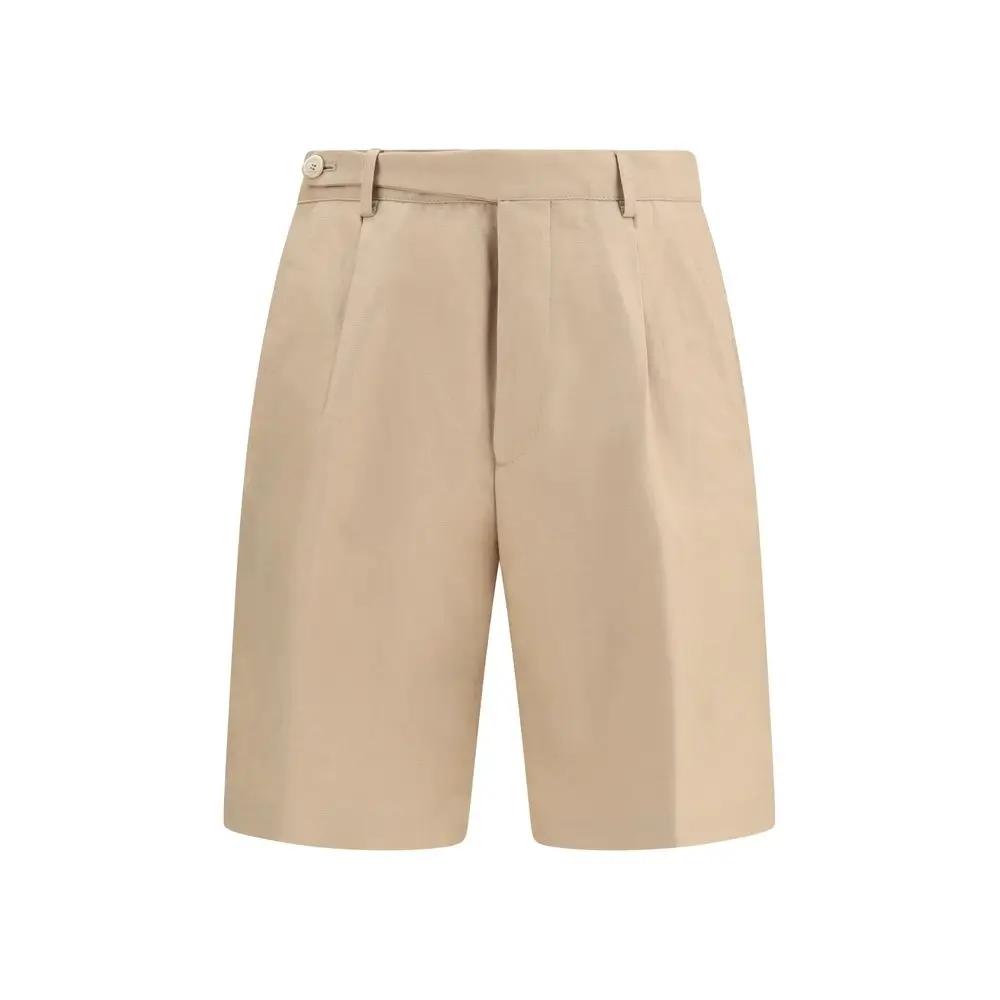 Brunello Cucinelli Bermuda en coton beige