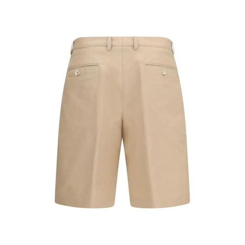Brunello Cucinelli Brunello Cucinelli Beige Cotton Bermuda Shorts