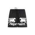 Représenter un short en polyester noir