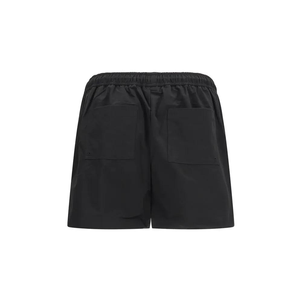 Represent Black Polyester Shorts