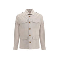 Brunello Cucinelli Manteau en coton beige