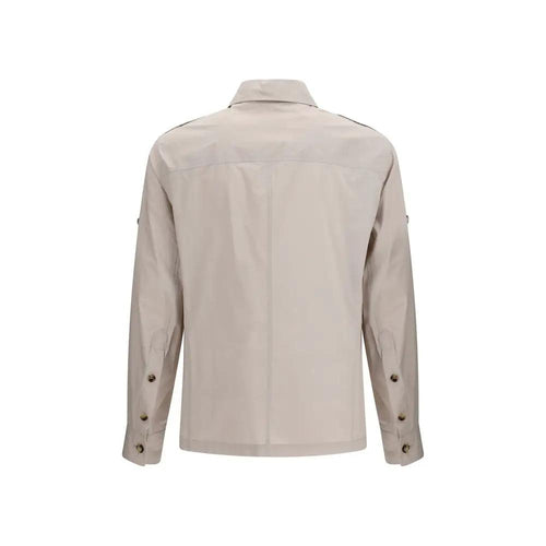 Brunello Cucinelli Manteau en coton beige