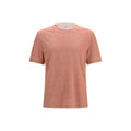 Brunello Cucinelli Orange Cotton T-Shirt