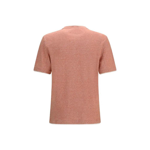 Brunello Cucinelli T-shirt en coton orange