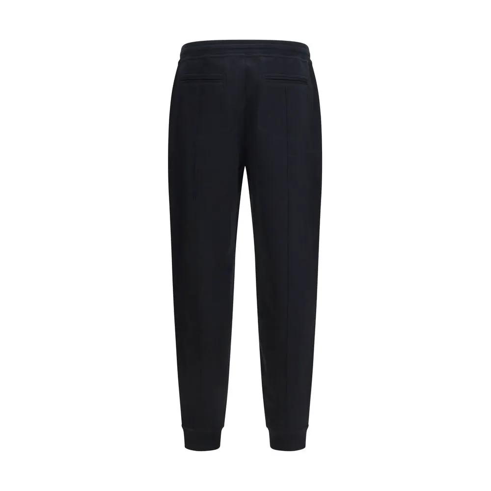 Brunello Cucinelli Black Cotton Joggers (Workout Pants)