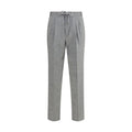 Brunello Cucinelli Pantalon décontracté en lin gris