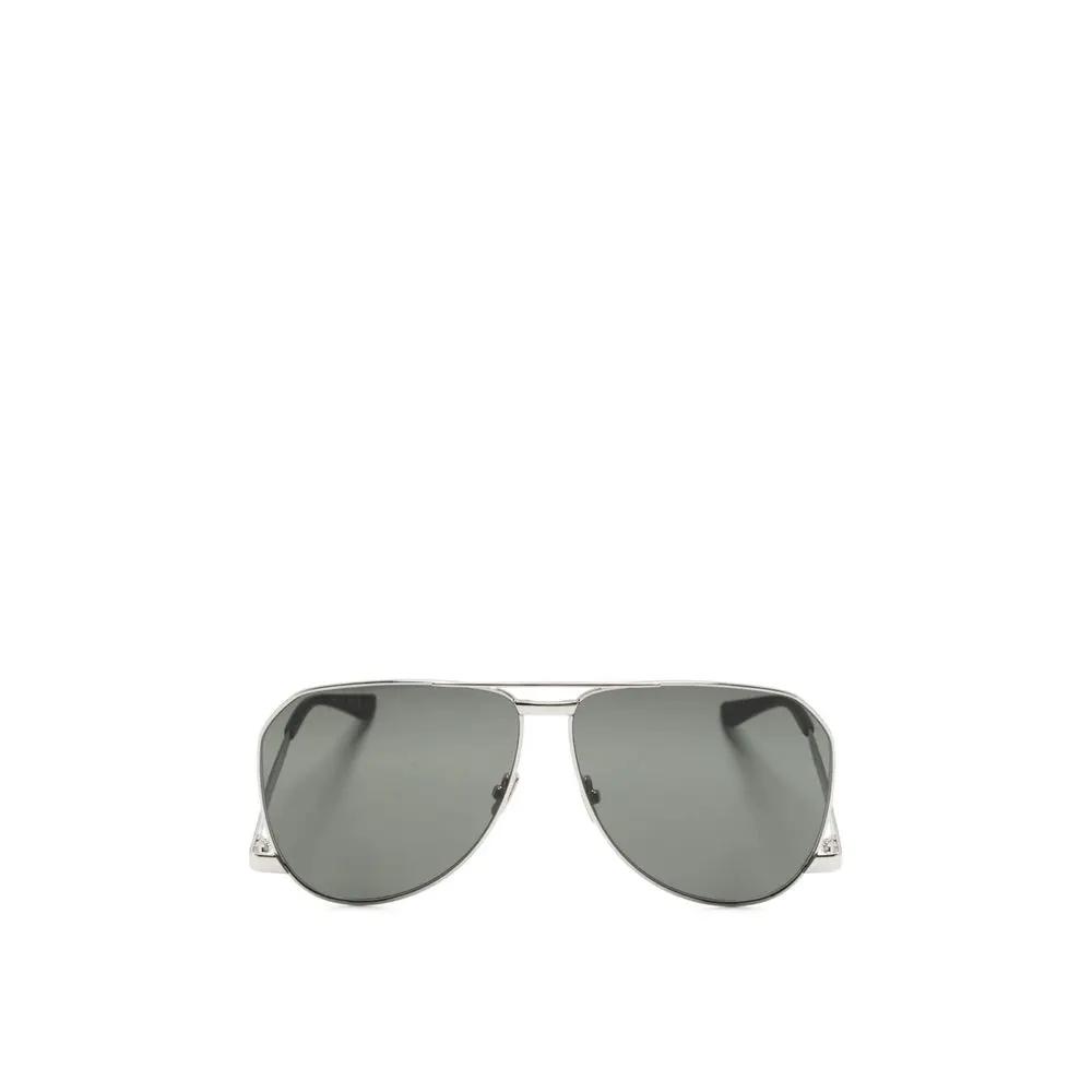 Saint Laurent Silver Metal Sunglasses