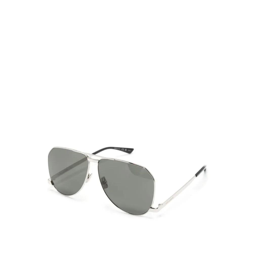 Saint Laurent Silver Metal Sunglasses