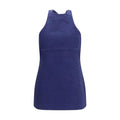 Robe décontractée en coton bleu Miu Miu