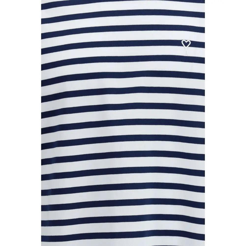 Ami Paris Blue Cotton Long Sleeve T-Shirt