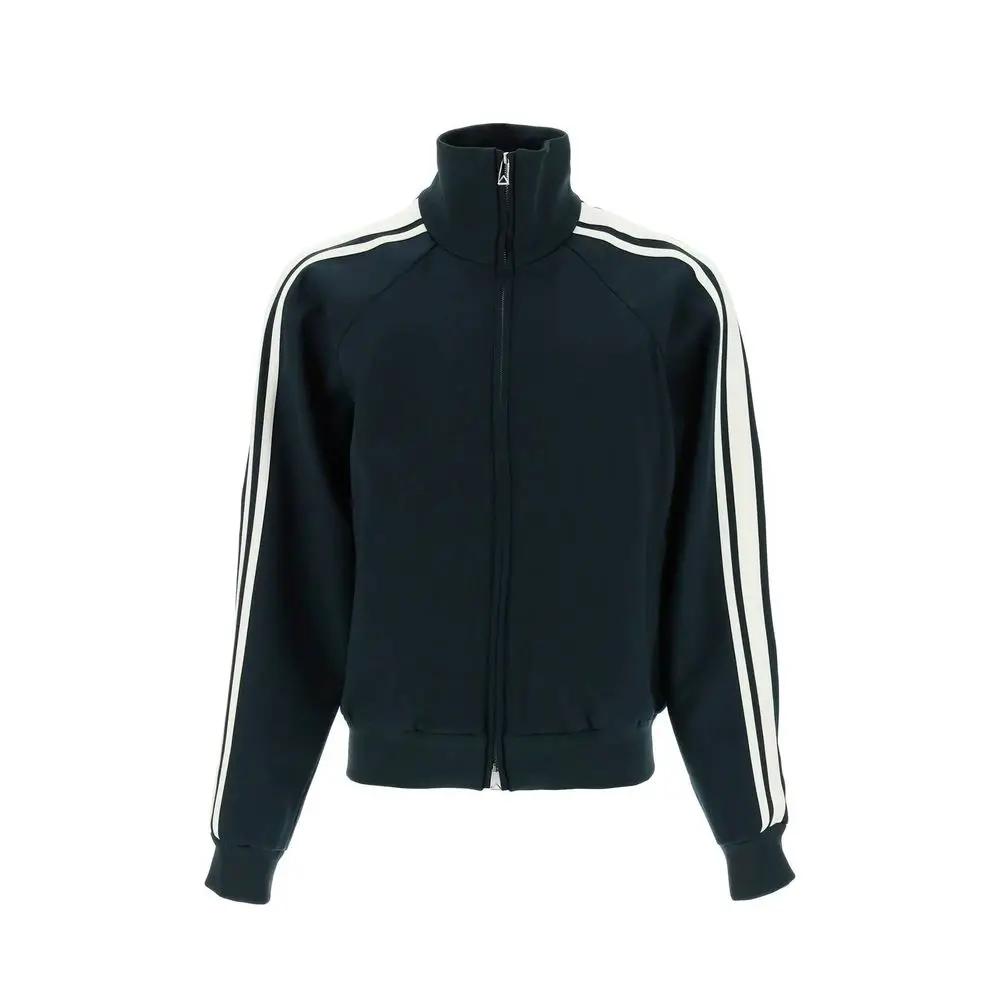 Men’s Bicolor Wool Track Jacket – Bottega Veneta High Neck Zip Jacket