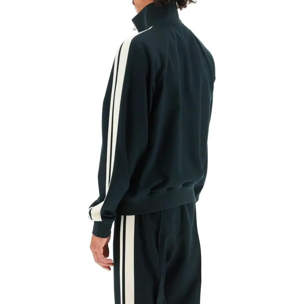 Men’s Bicolor Wool Track Jacket – Bottega Veneta High Neck Zip Jacket