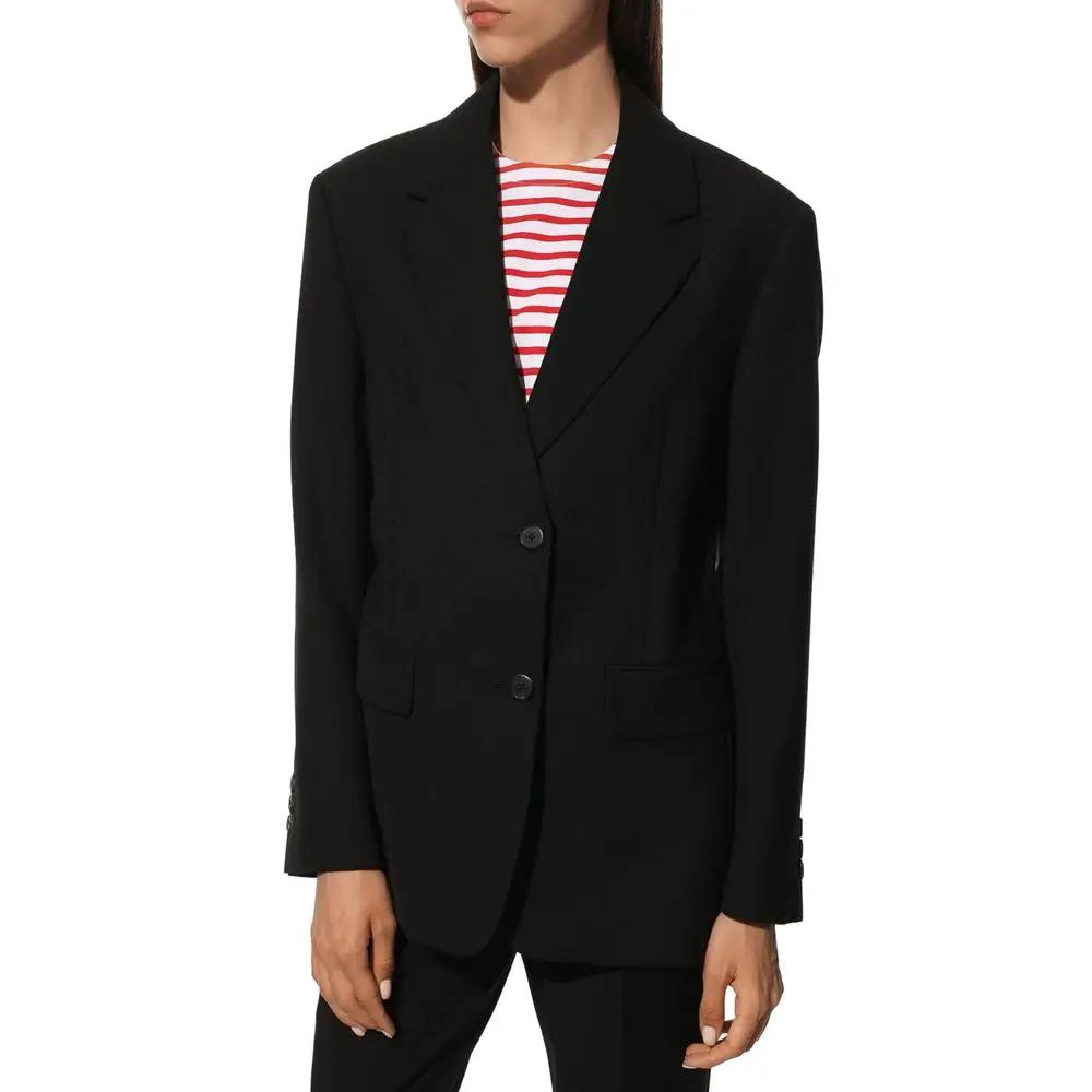 Manteau noir laine femme – Prada coupe tailleur