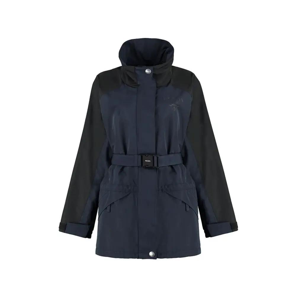 Veste technique bleue femme – Prada ceinture amovible logo