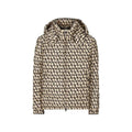 Men’s Beige Down Coat – Valentino Garavani Hooded Padded Jacket