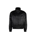 Bomber noir soie homme – Saint Laurent veste zip logo brodé