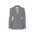 Women’s Black Check Cotton Blazer – Vivienne Westwood Single-Button Tailored Jacket