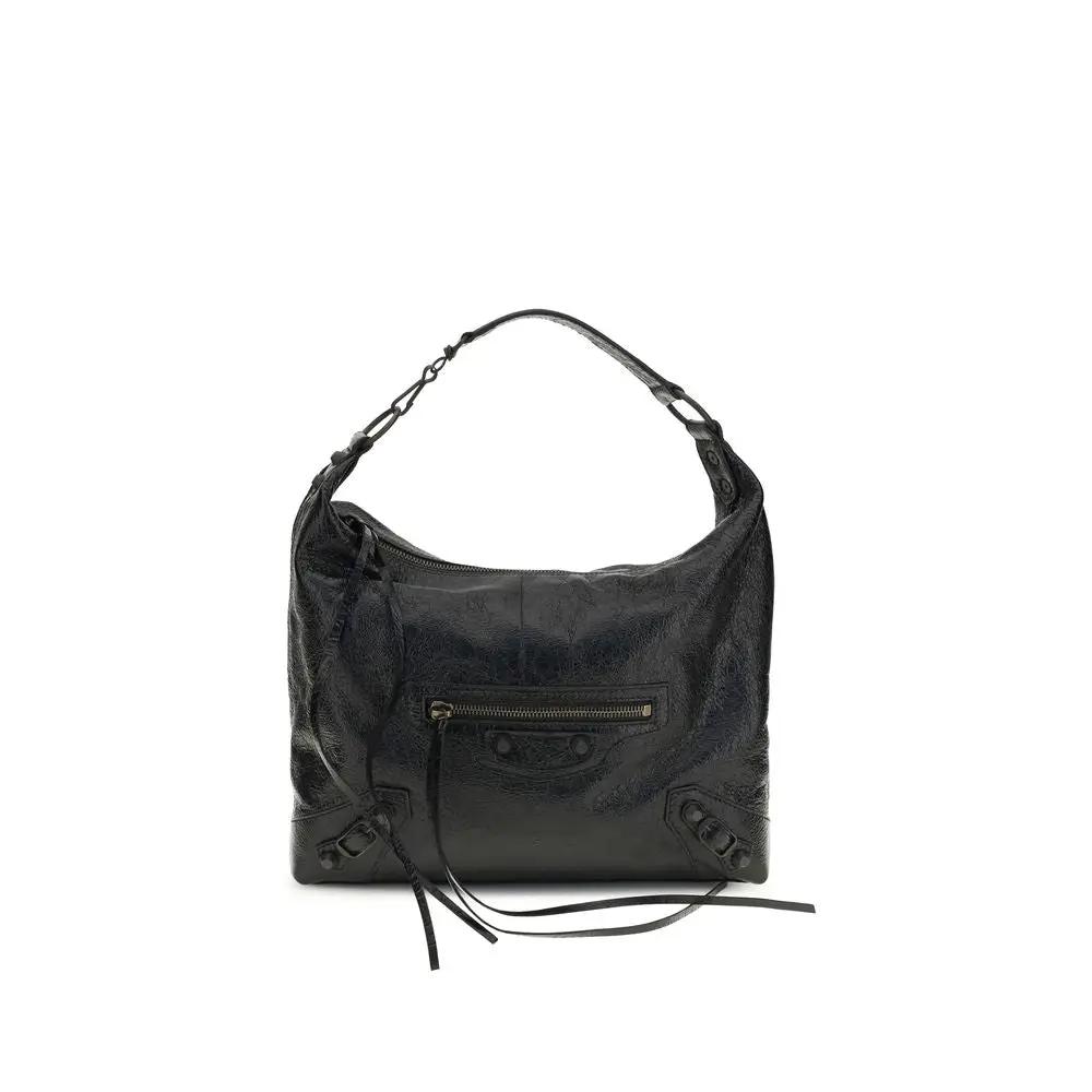 Balenciaga Women’s Black Le City Hobo S Bag – Balenciaga Lambskin Shoulder Bag