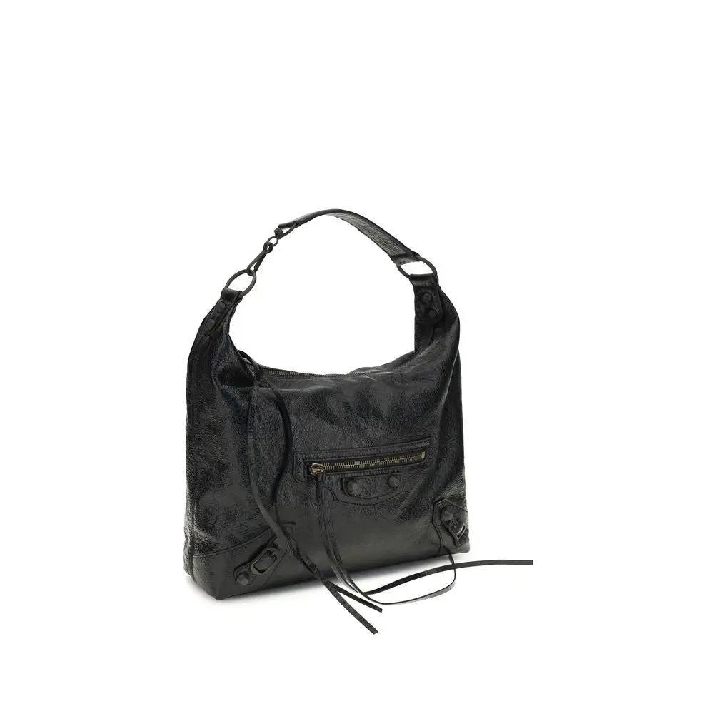 Balenciaga Women’s Black Le City Hobo S Bag – Balenciaga Lambskin Shoulder Bag