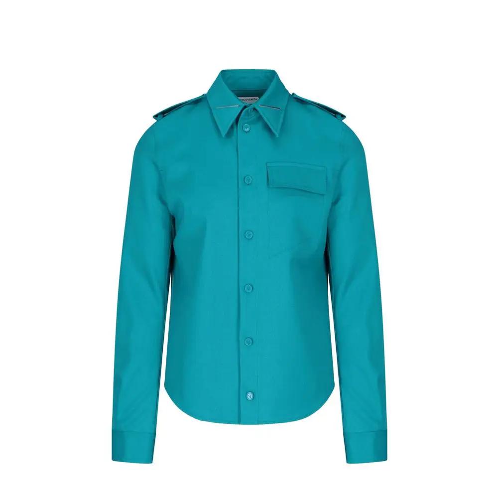 Bottega Veneta Bicolor Elastane Dress Shirt