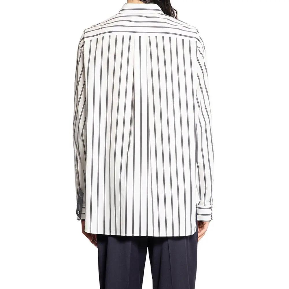 Dior White Cotton Pattern Shirt