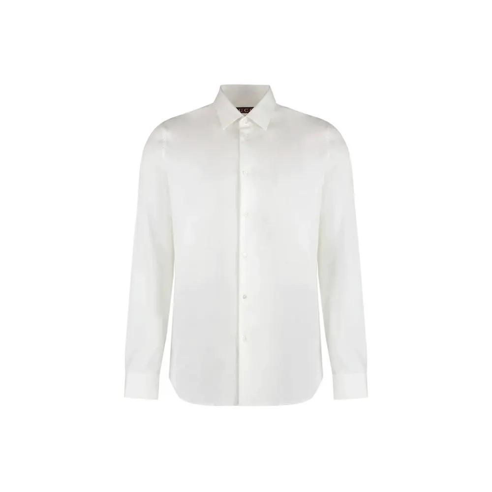 Chemise habillée Gucci en coton blanc