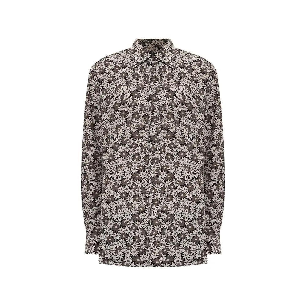 Tom Ford Bicolor Cotton Pattern Shirt