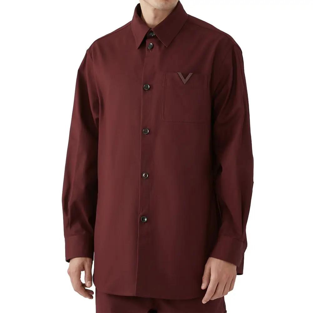 Men’s Multicolor Denim Jacket – Valentino Oversized Cotton Jacket with V Detail