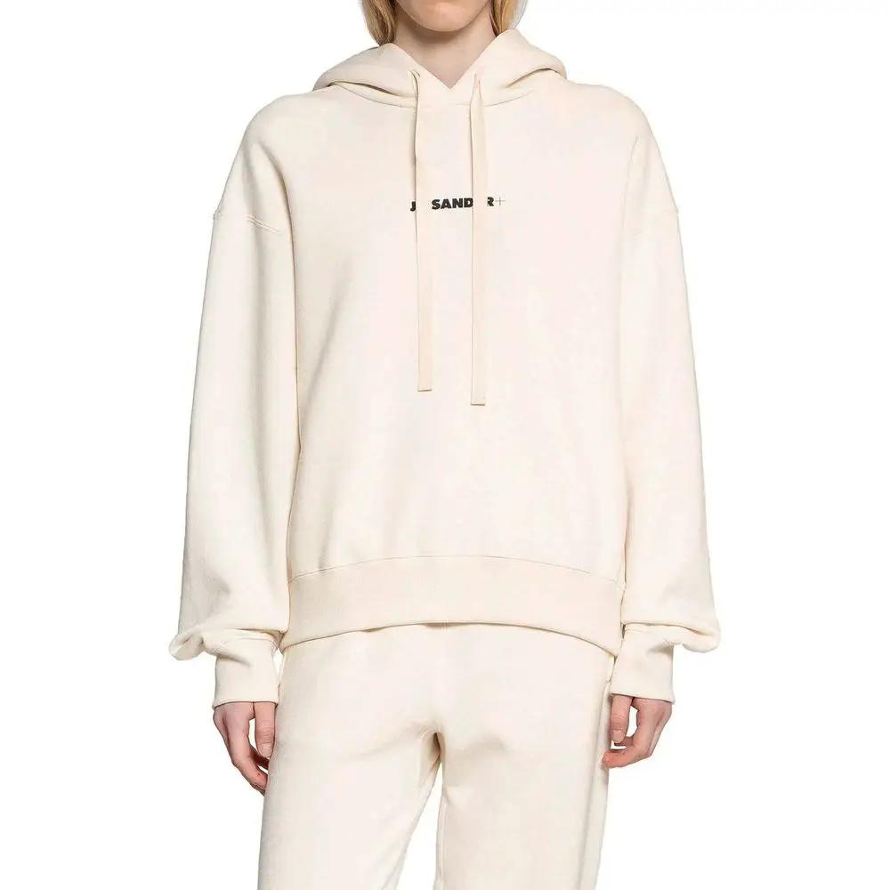Sweatshirt en coton blanc Jil Sander