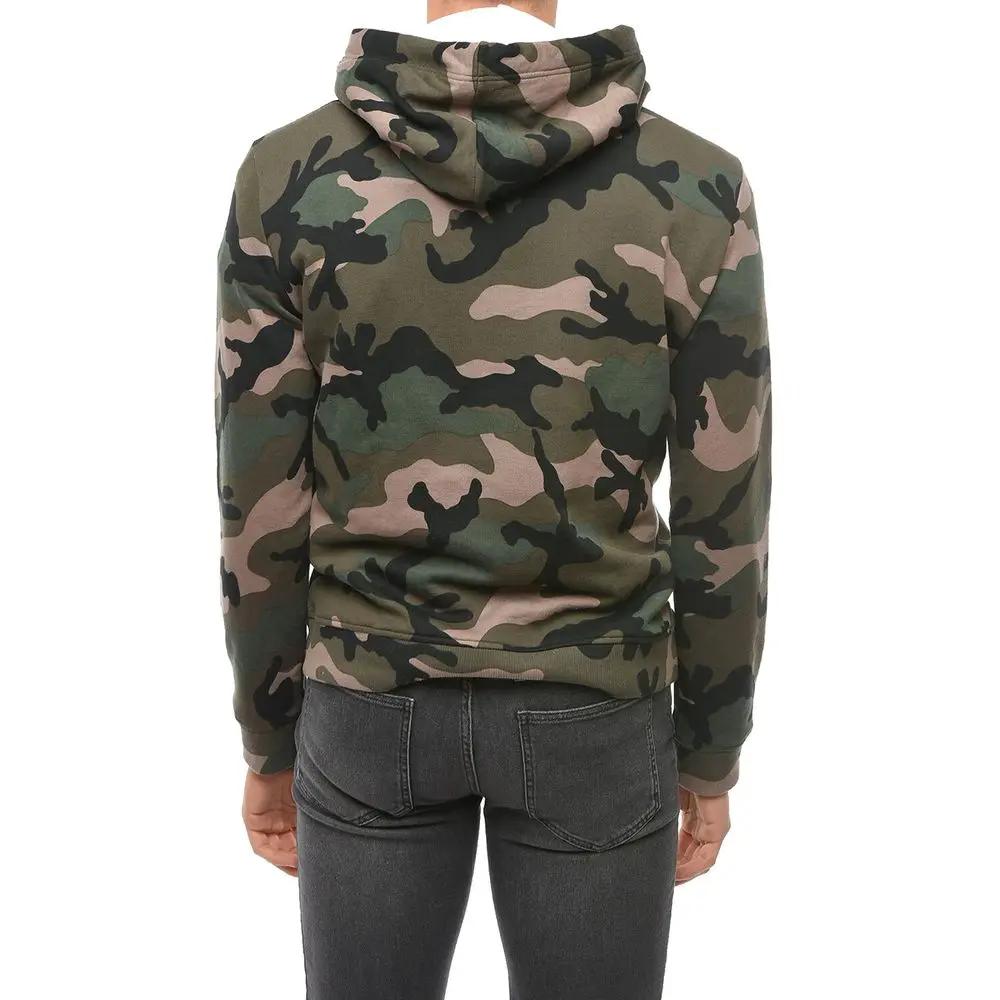 Men’s Bicolor Cotton Hoodie – Valentino Embossed Logo Sweatshirt Made in Italy