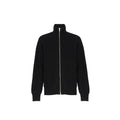 Cardigan en cuir d'alpaga noir Jil Sander