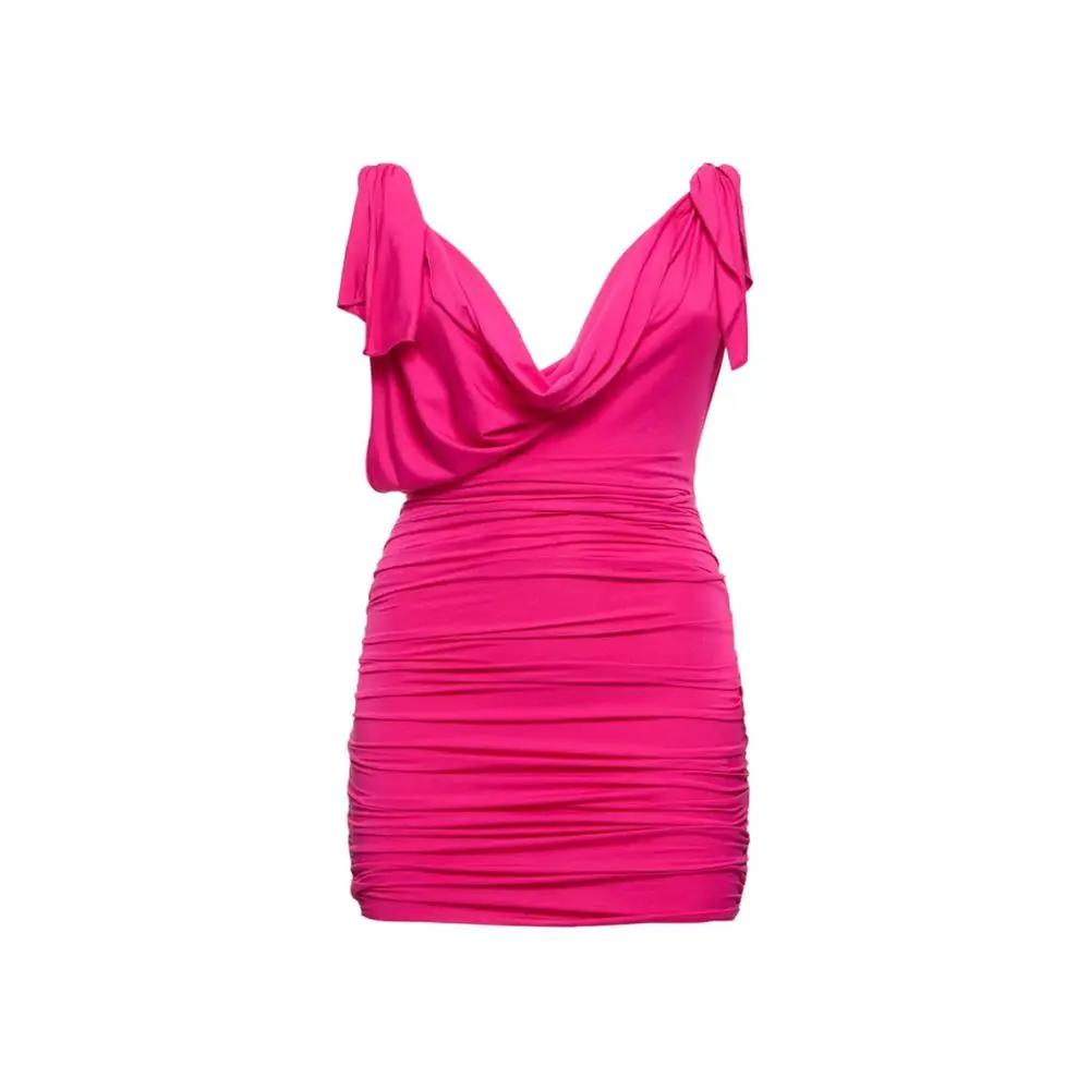 Robe multicolore femme – The Attico dos nu drapée élégante