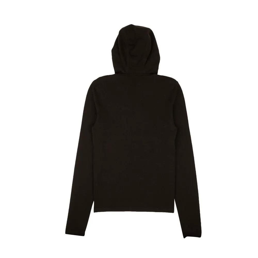 Men’s Black Cashmere Hoodie – Bottega Veneta Lightweight Luxury Knit Made in Italy